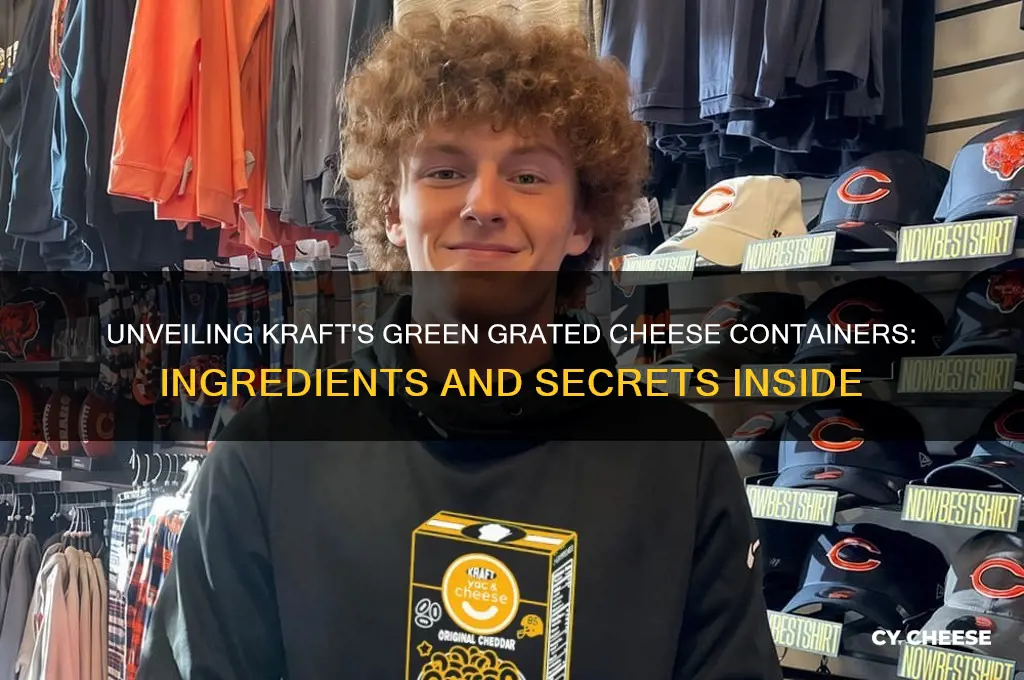 what is in kraft green grated cheese containers