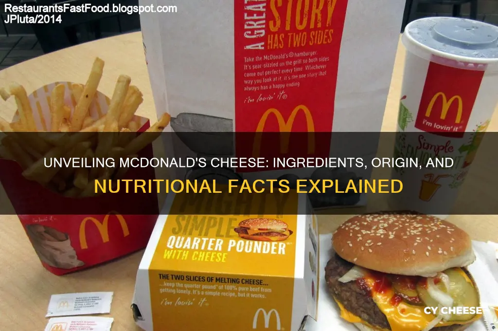 what is in mcdonalds cheese