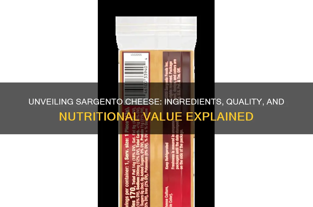 what is in sargento cheese