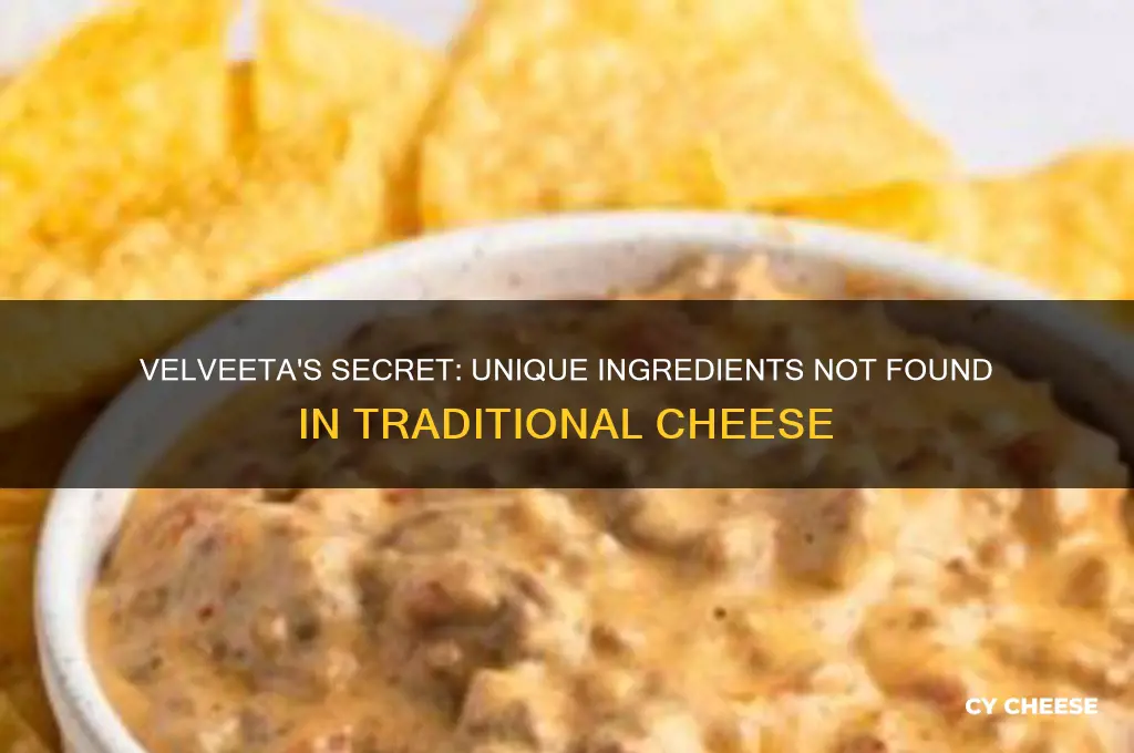what is in velveeta cheese not present in other cheese