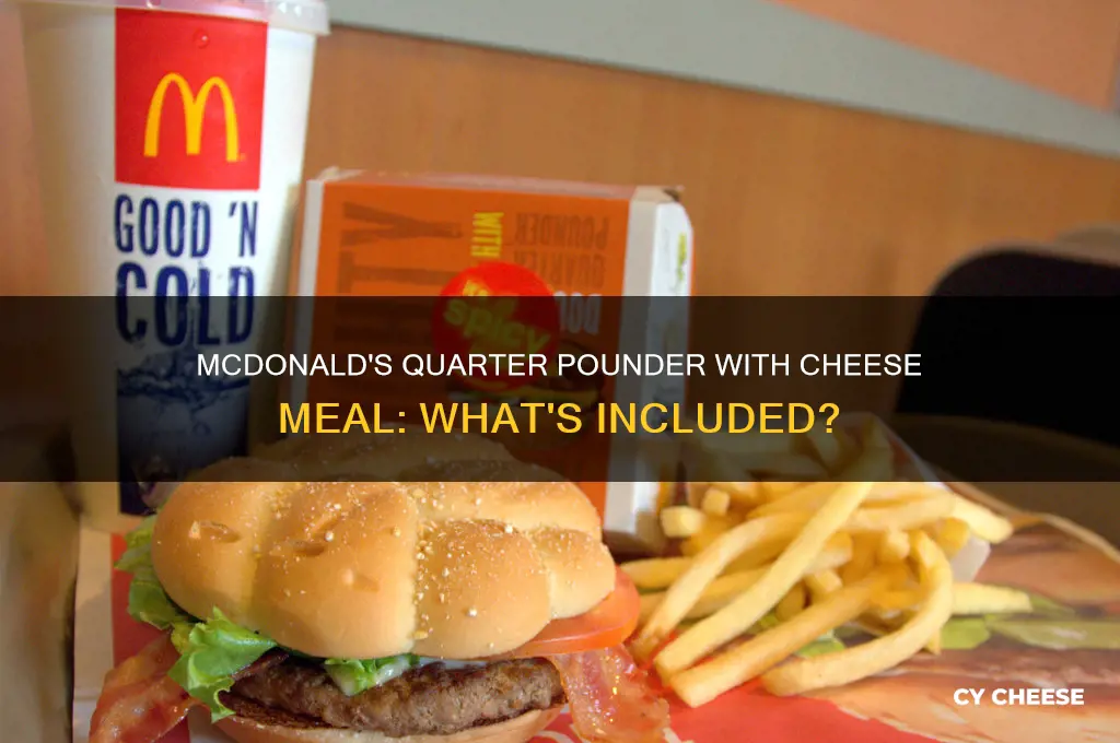 what is included is mcdonalds qtr cheese meal