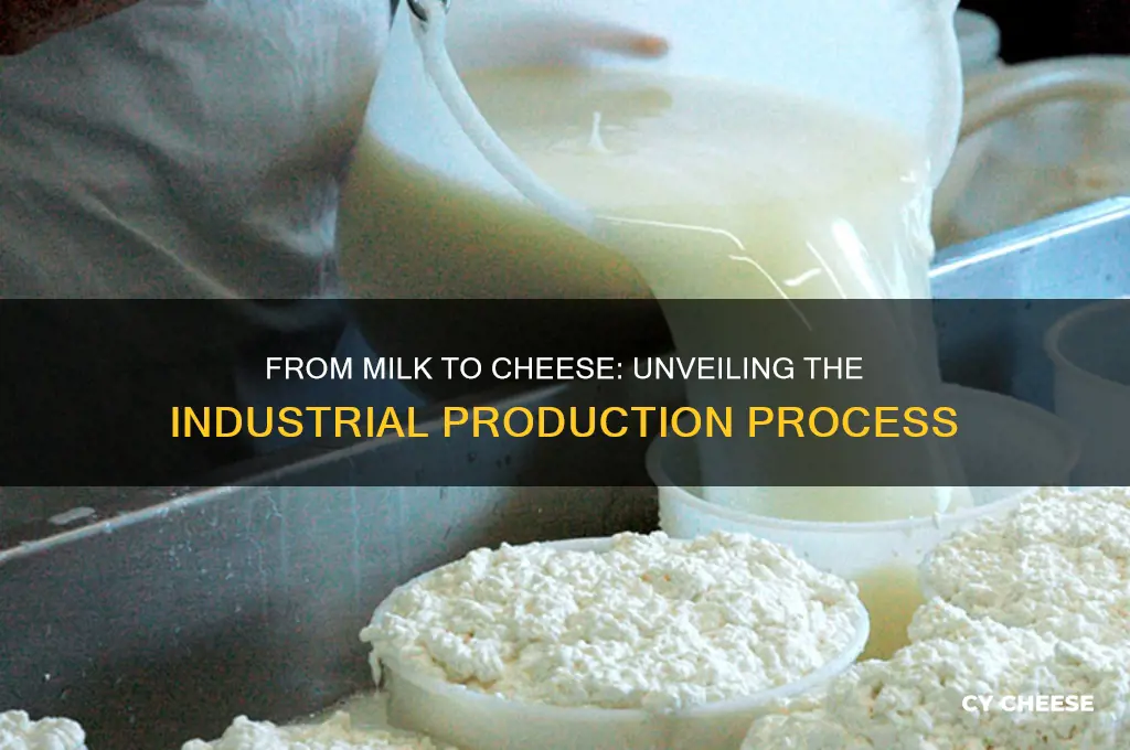 what is involved in the industrial process of making cheese