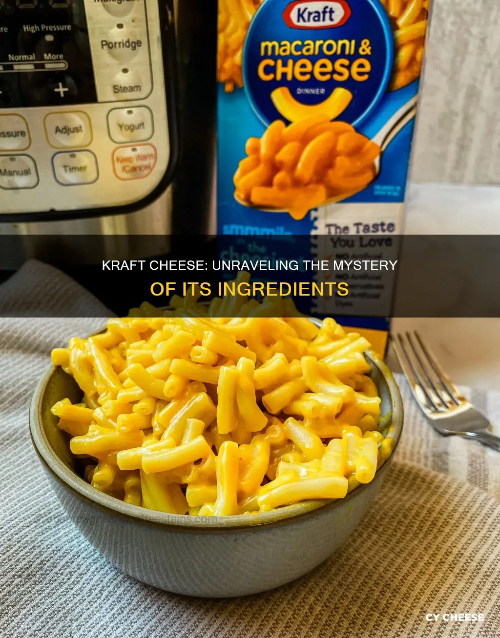 what is kraft cheese made of