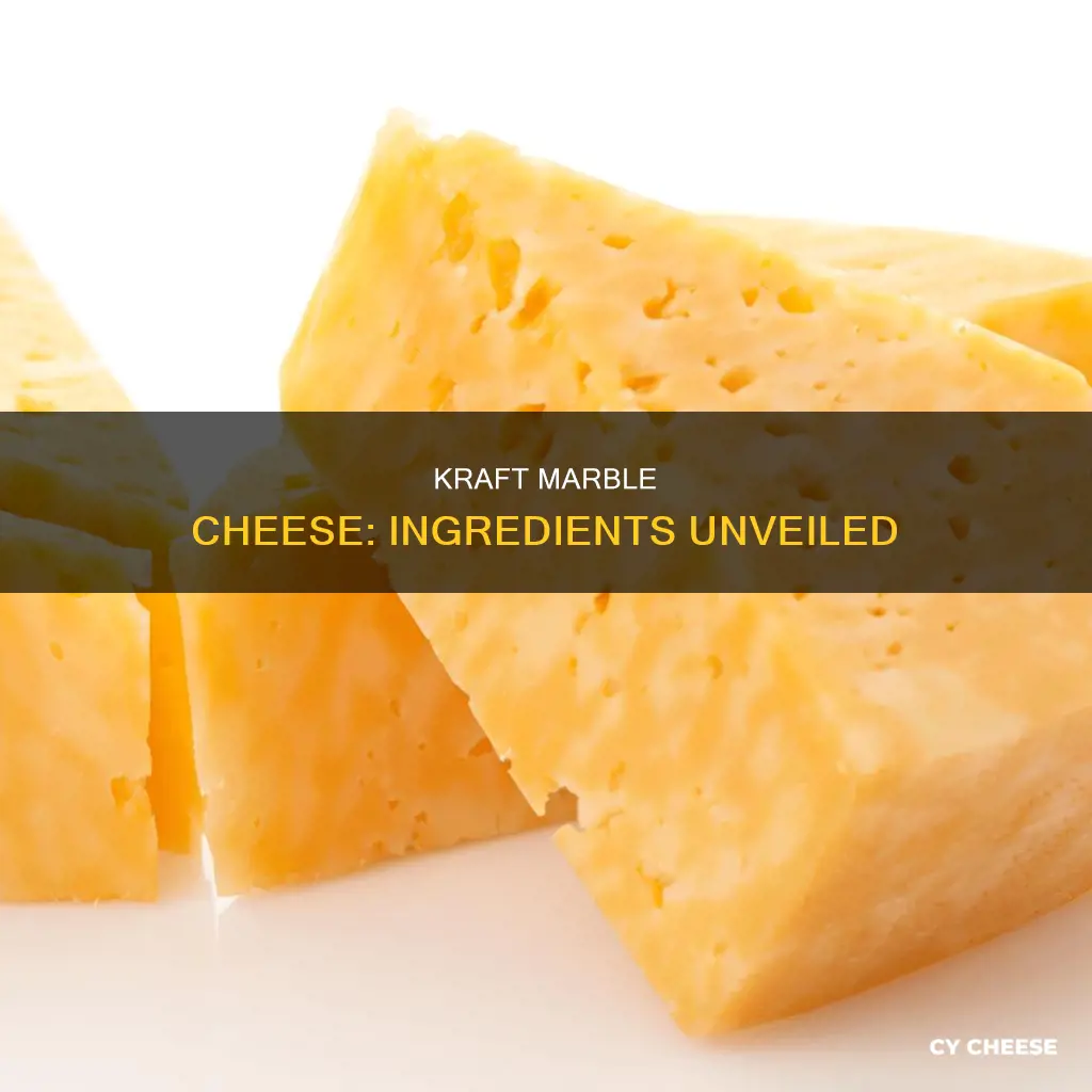 what is kraft marble cheese made of