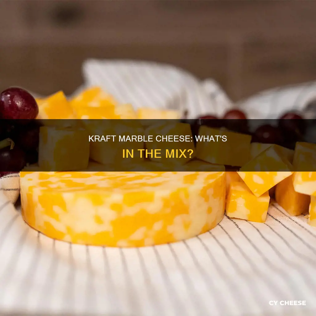 what is kraft marble cheese made of