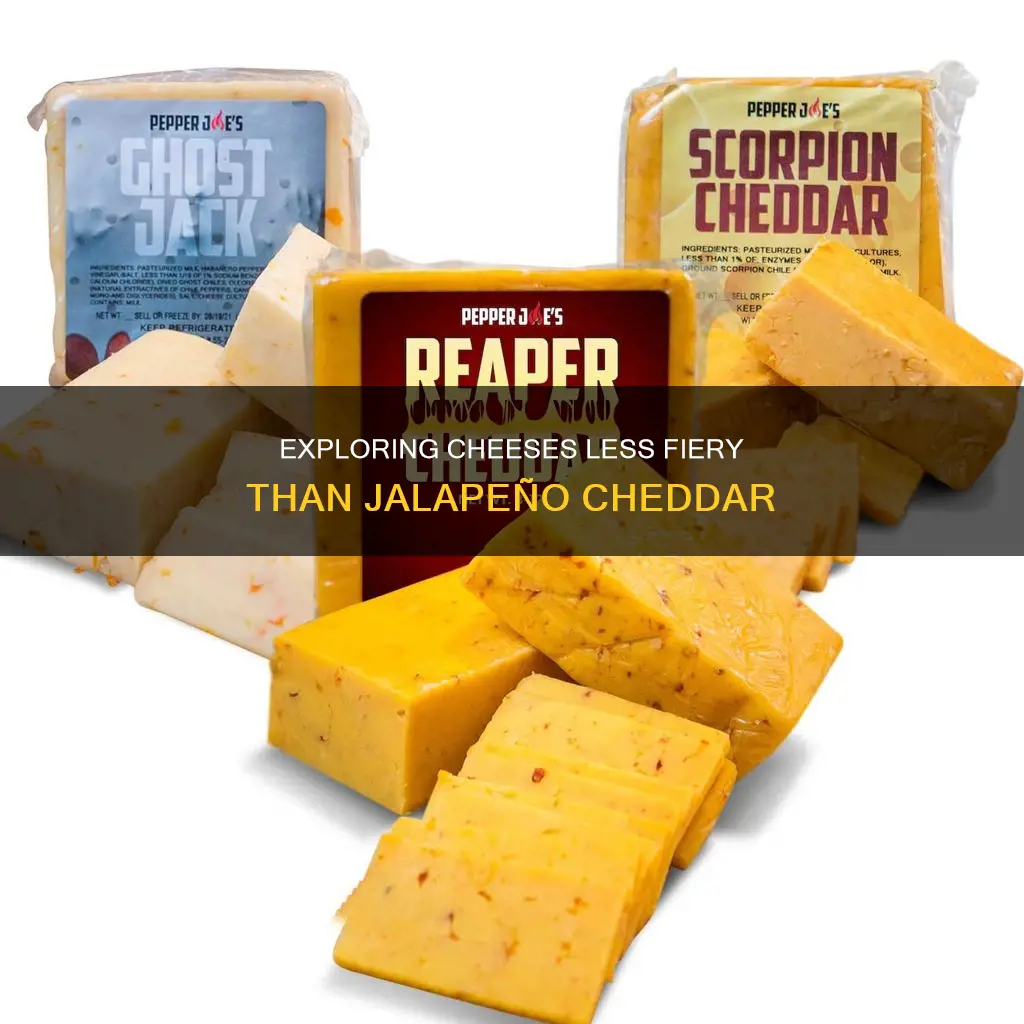 what is less spicy than jalapeno cheddar cheese