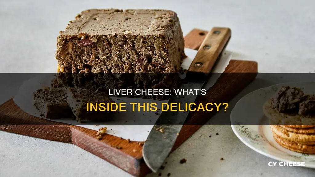 what is liver cheese made from