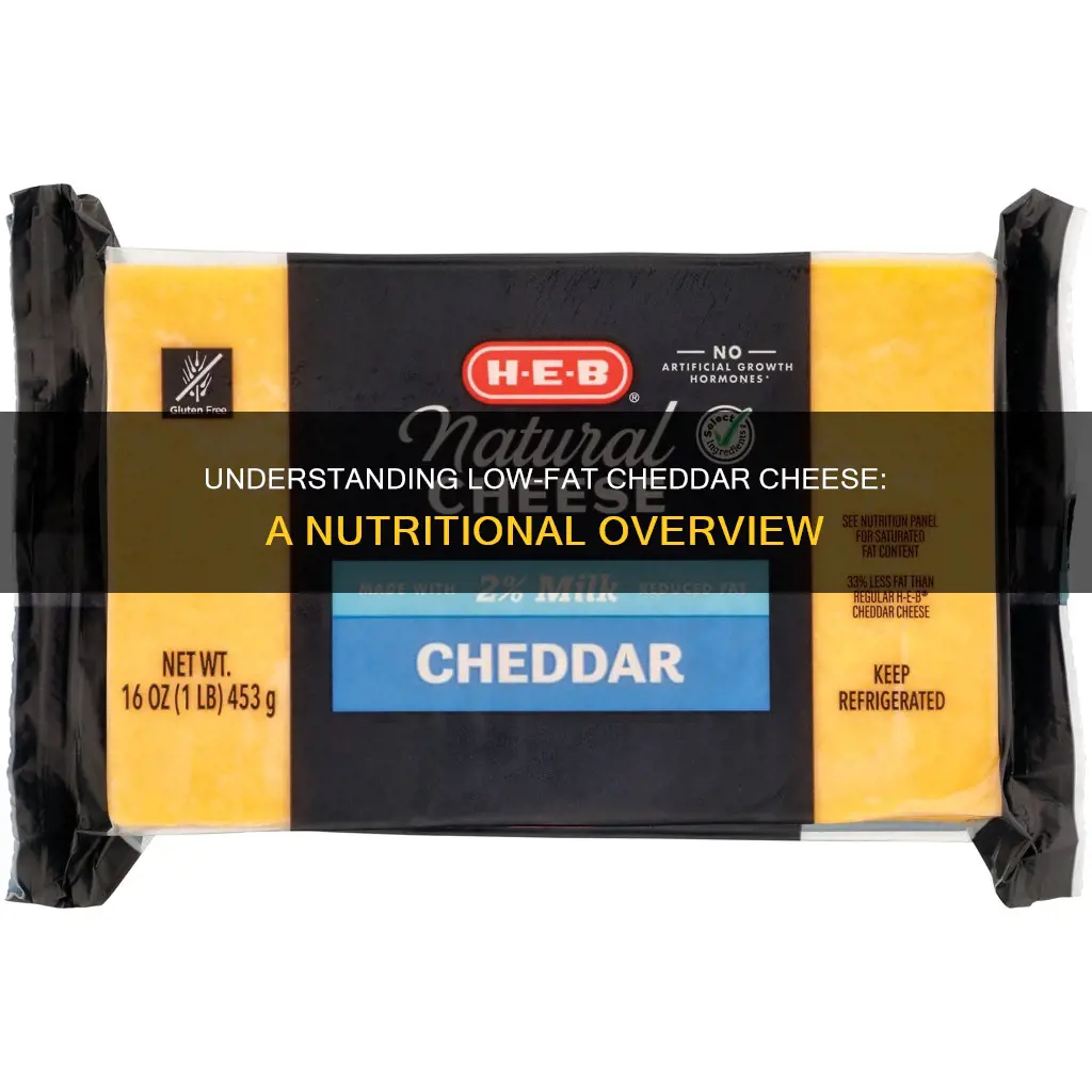 what is low fat cheddar cheese