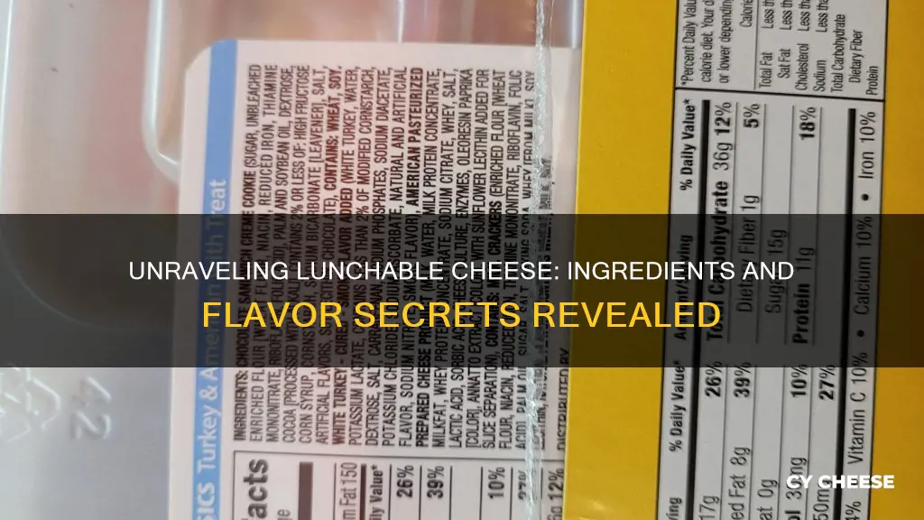 what is lunchable cheese made of