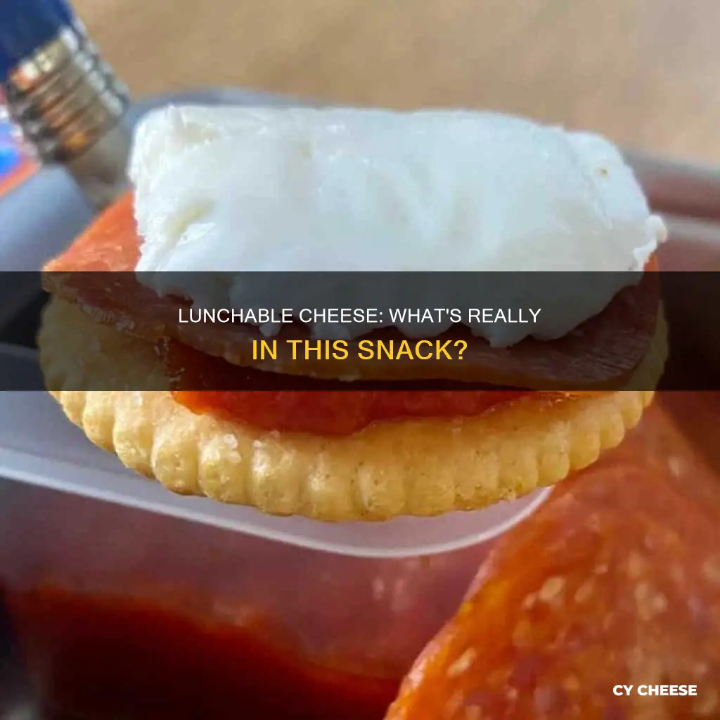 what is lunchable cheese made of