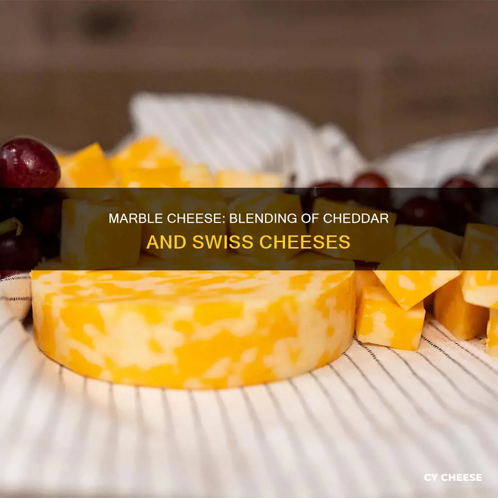 what is marble cheese made from