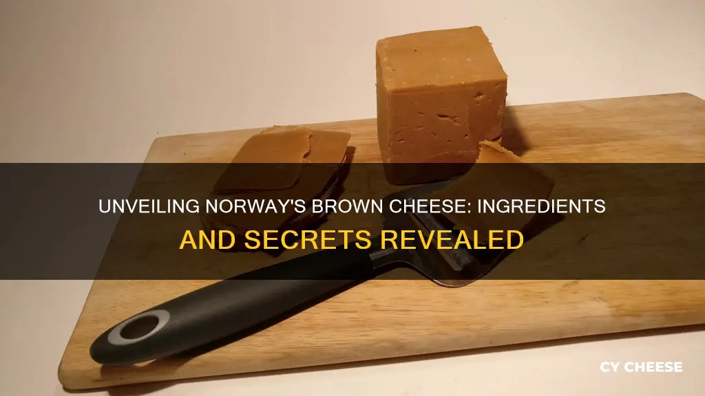 what is norwegian brown cheese made of