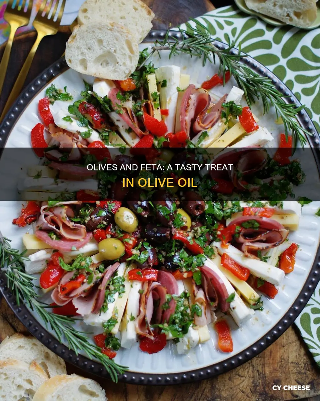 what is olives and feta cheese in olive oil called