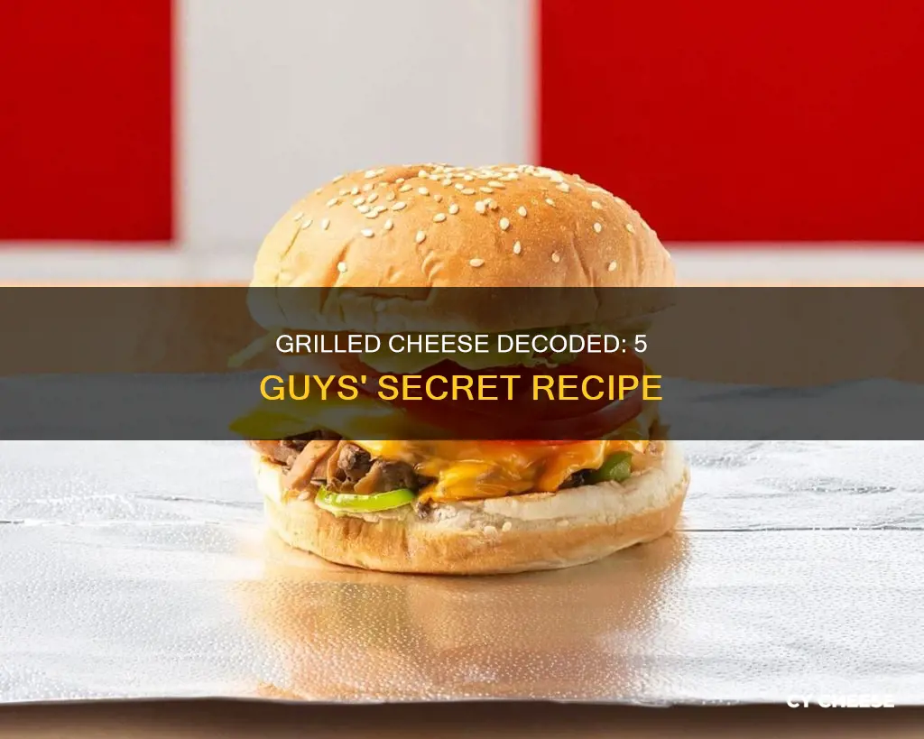 what is on 5 guys grilled cheese