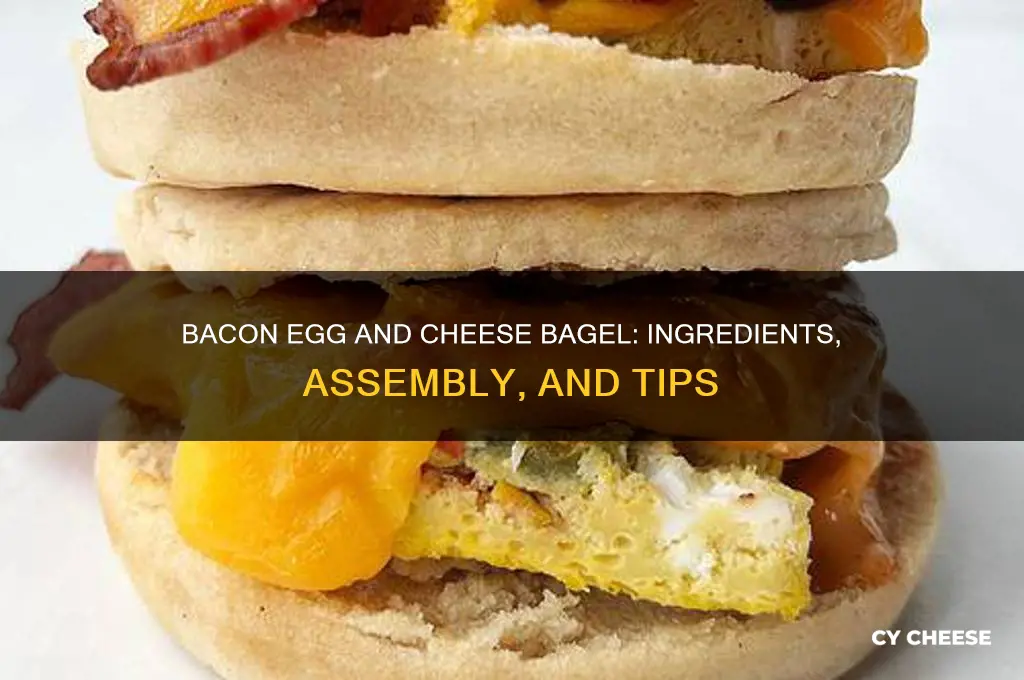 what is on a bacon egg and cheese bagel