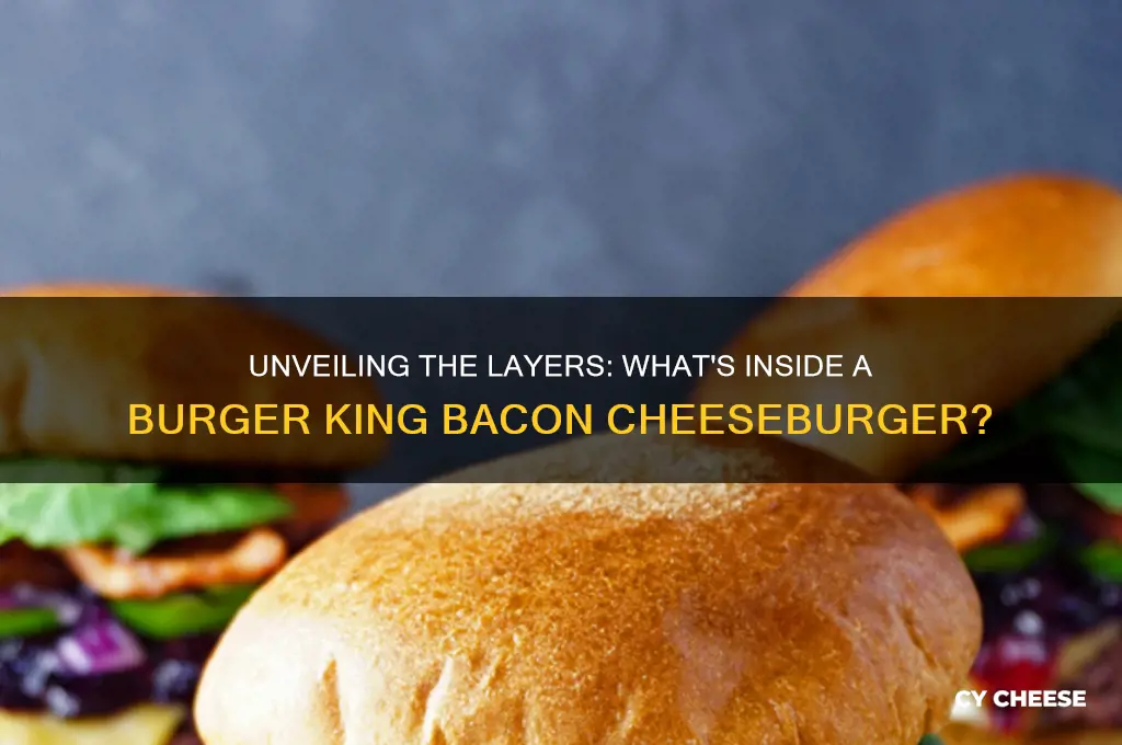 what is on a burger king bacon cheese burger