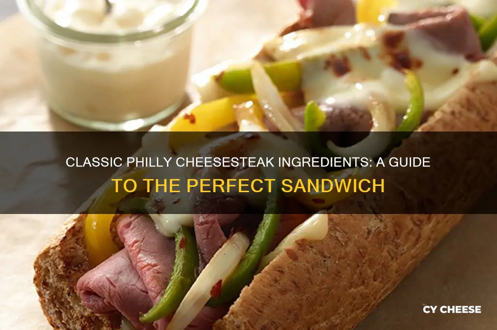 what is on a classic philly cheese steak