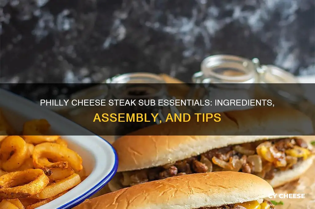 what is on a philly cheese steak sub