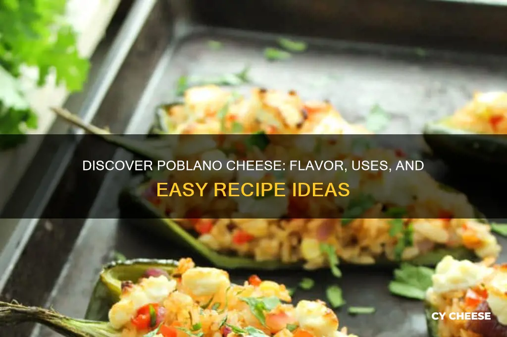 what is poblano cheese
