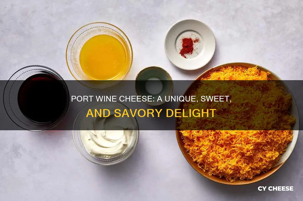 what is port wine cheese made of