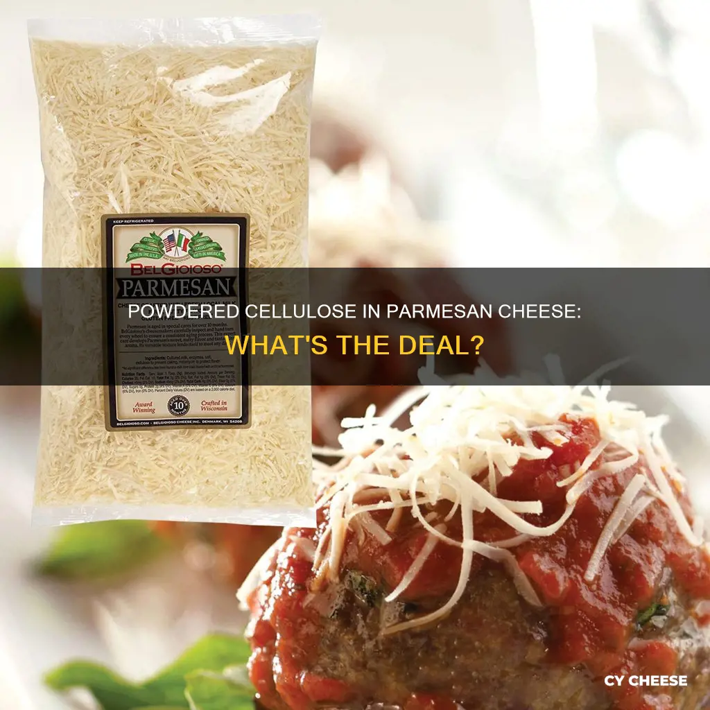 what is powdered cellulose in parmesan cheese