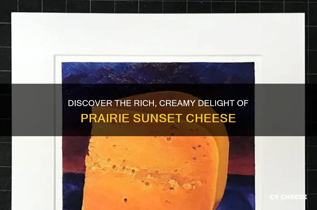 what is prairie sunset cheese