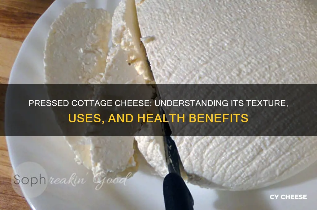 what is pressed cootage cheese