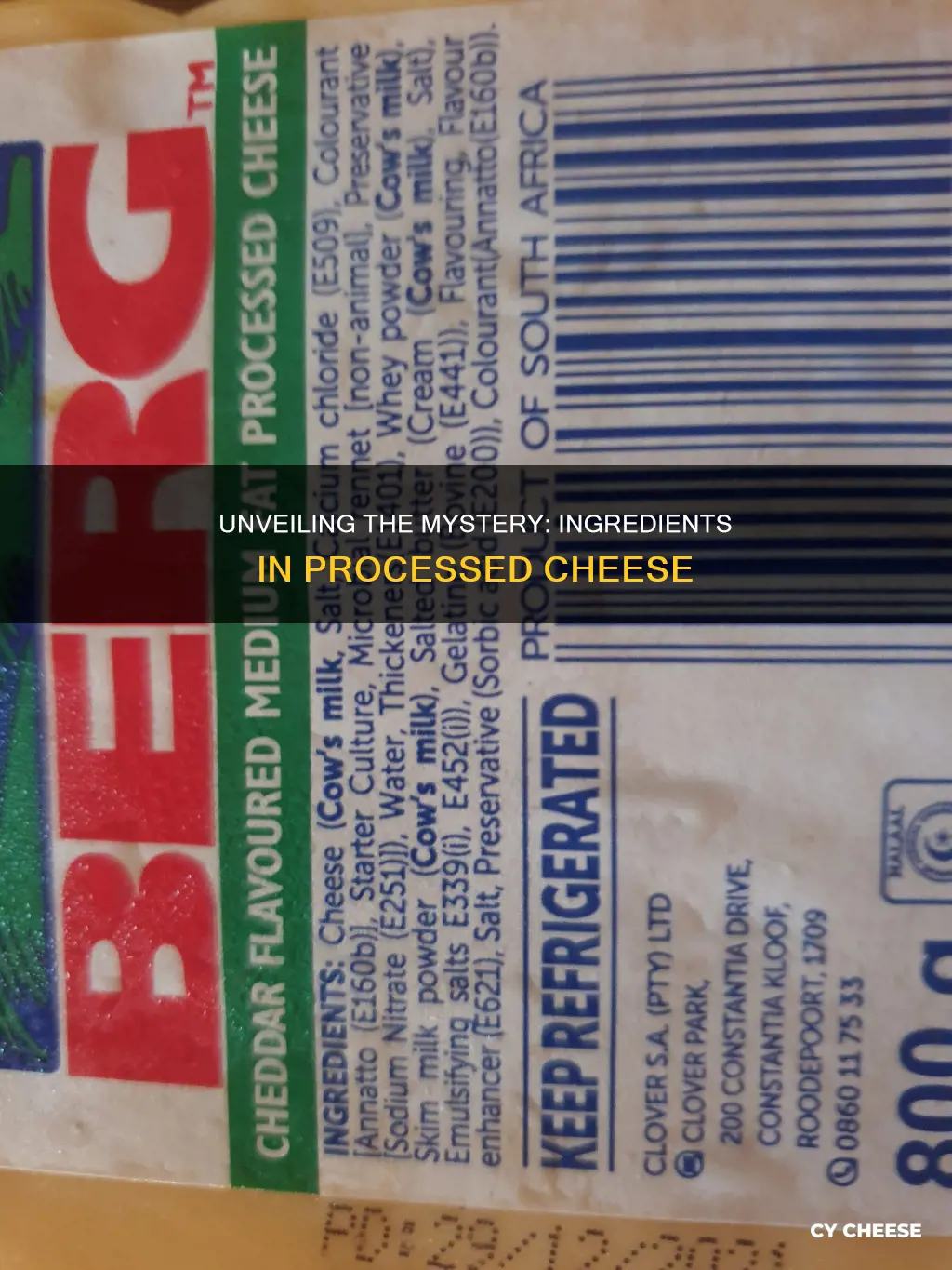 what is process cheese made of