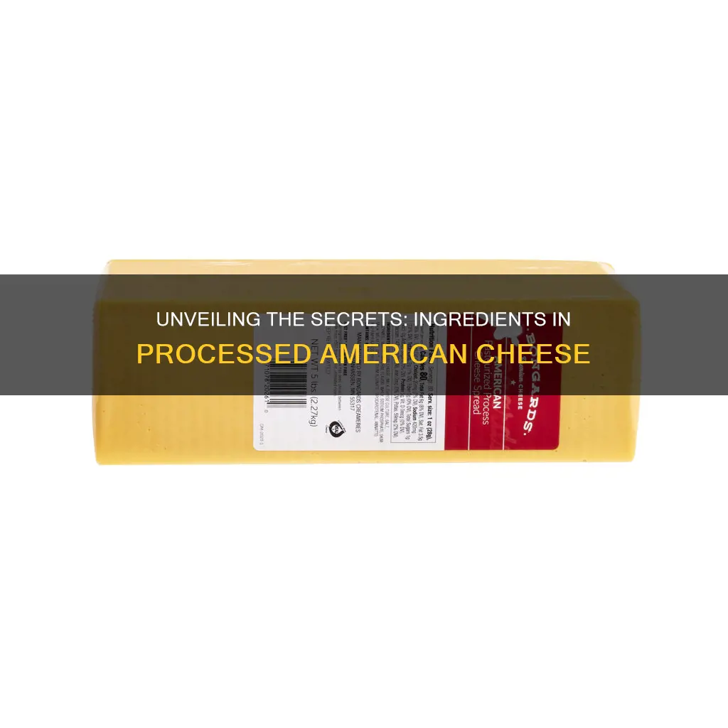 what is processed american cheese made of