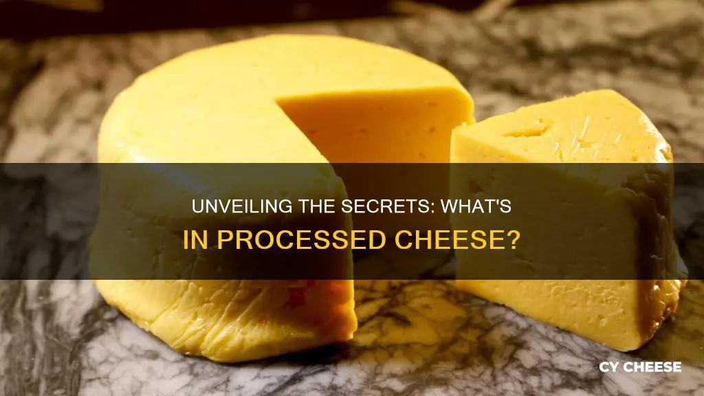 what is processed cheese food made of