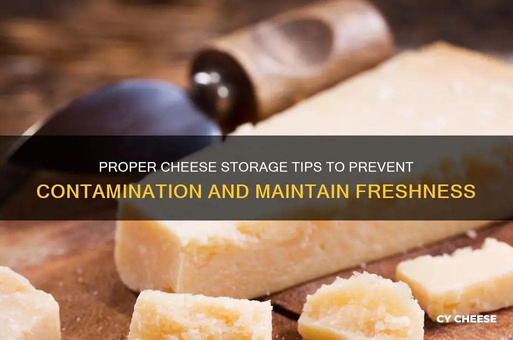 what is proper storage for cheese to prevent contamination