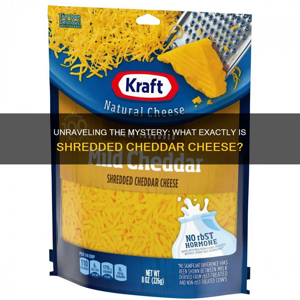 what is shredded cheddar cheese