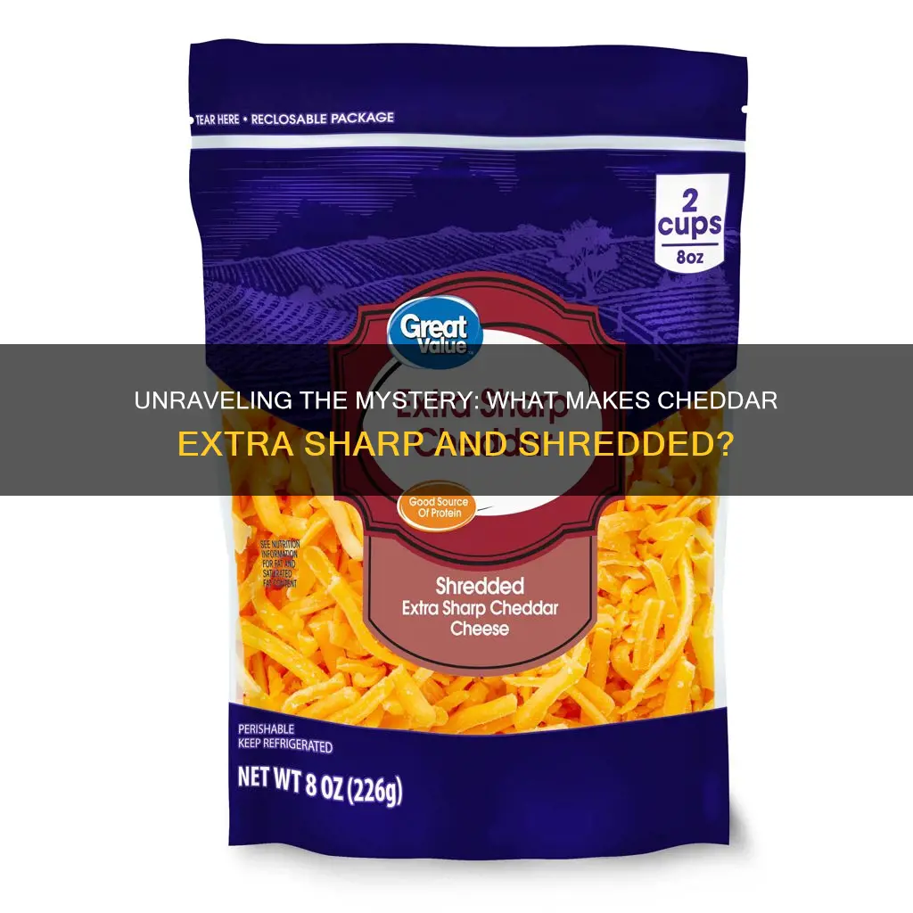 what is shredded extra sharp cheddar cheese