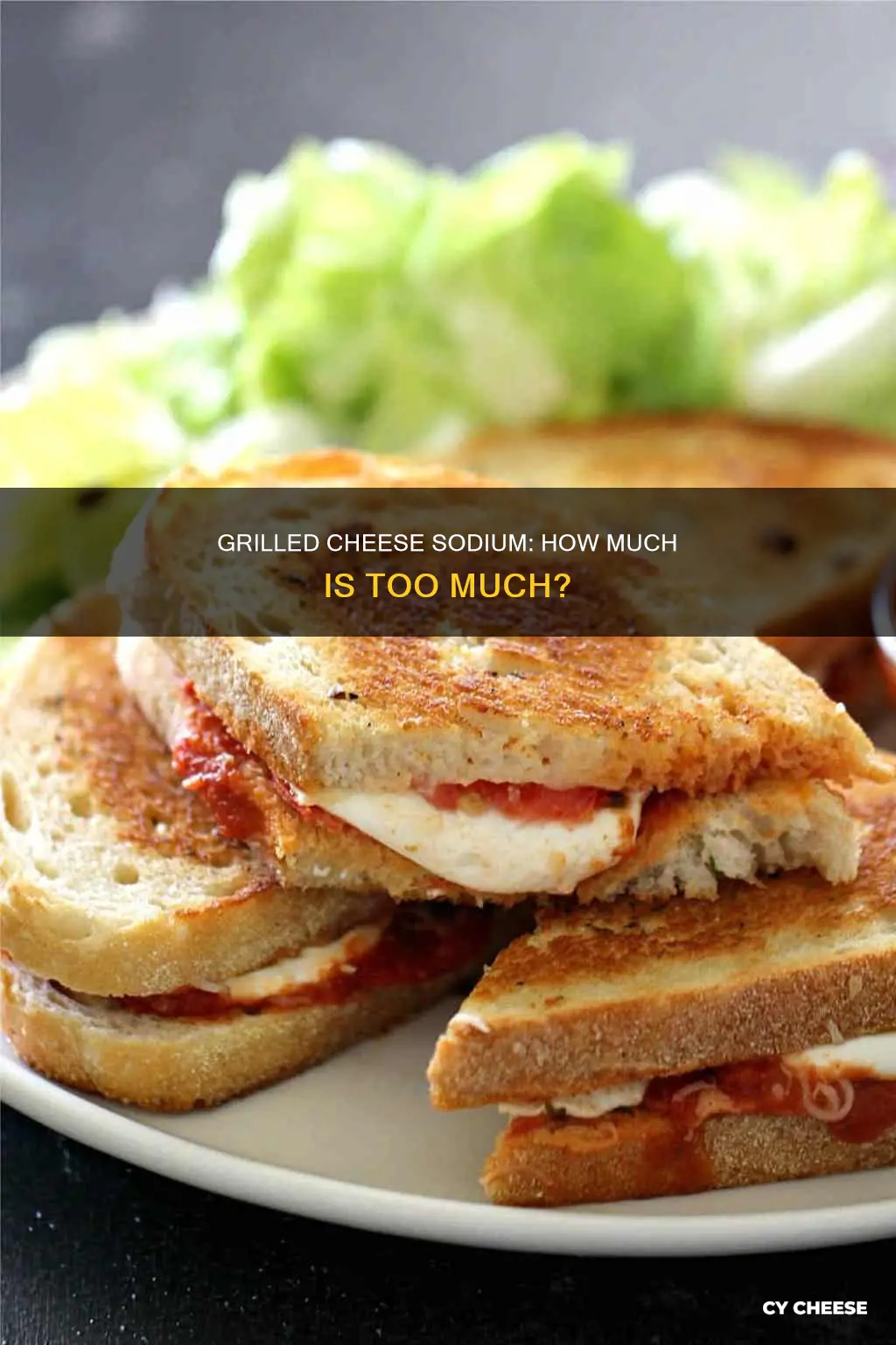 what is sodium count on grilled cheese sandwich