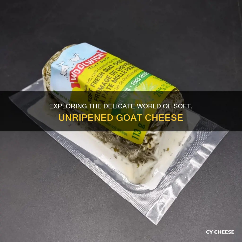 what is soft unripened goat cheese