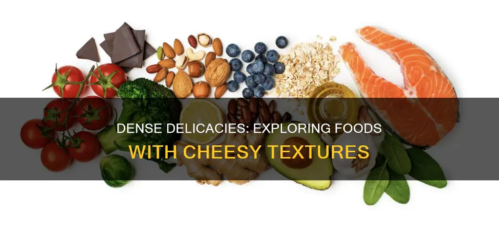 what is something that is dense like cheese