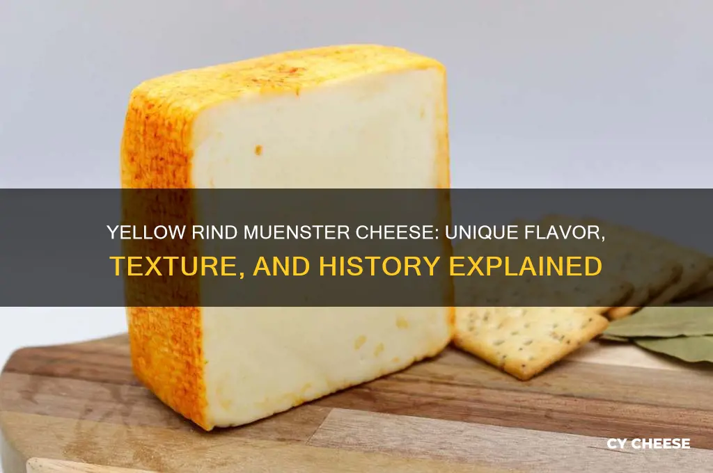what is special about yellow rine muenster cheese