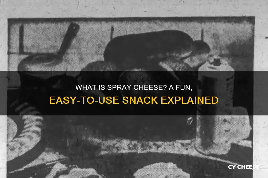 what is spray cheese