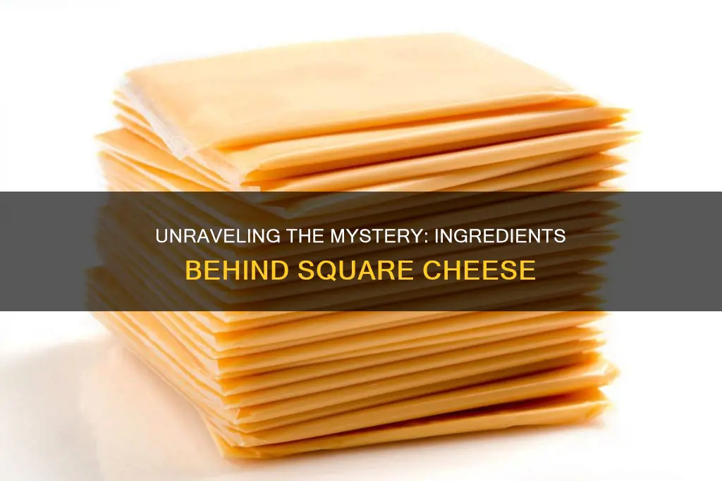 what is square cheese made of