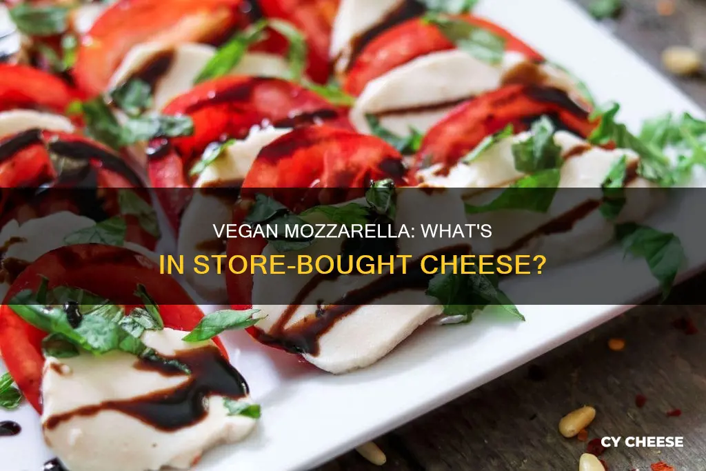 what is store-bought vegan mozzarella cheese made of