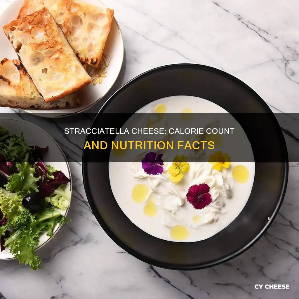 what is stracciatella cheese calories per 100g
