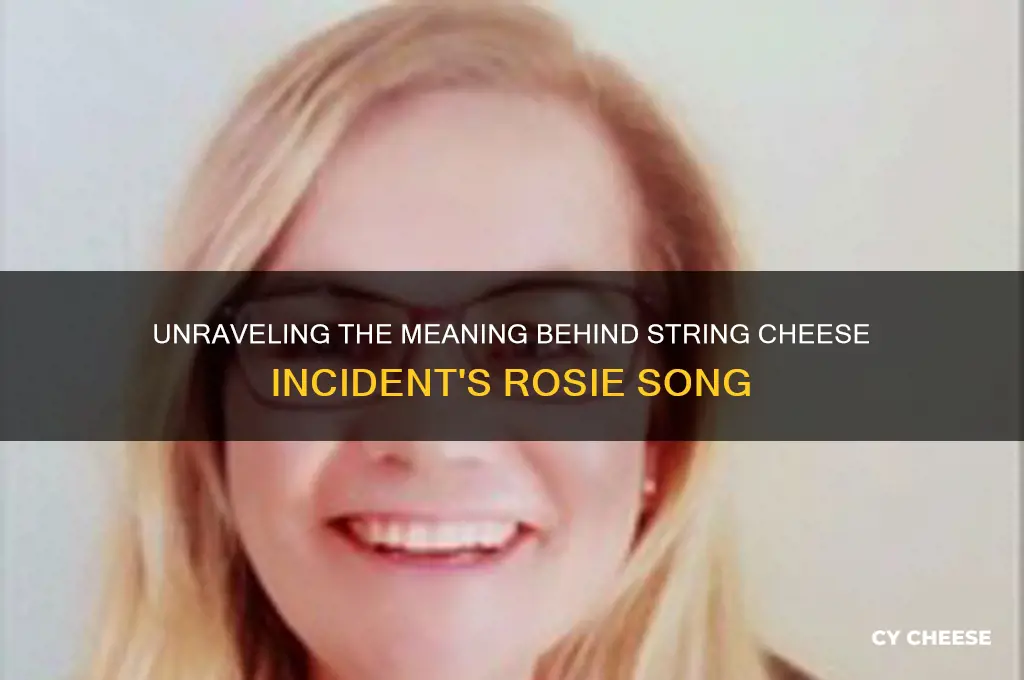 what is string cheese incident rosie song about