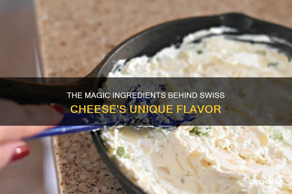 what is swiss cheese made of