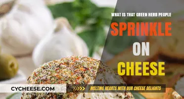 Unveiling the Mystery: What’s That Green Herb on Cheese?