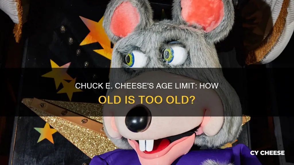 what is the age for chuck e cheese