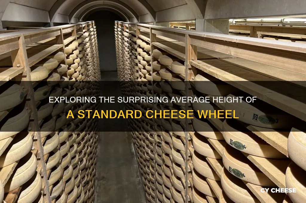 what is the average hight of a cheese wheel
