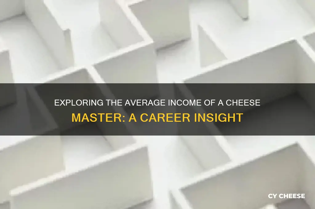 what is the average income of a cheese master