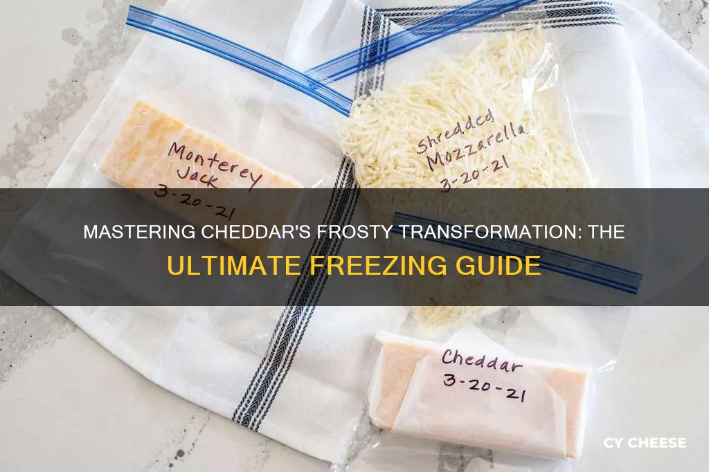 what is the best way to freeze cheddar cheese