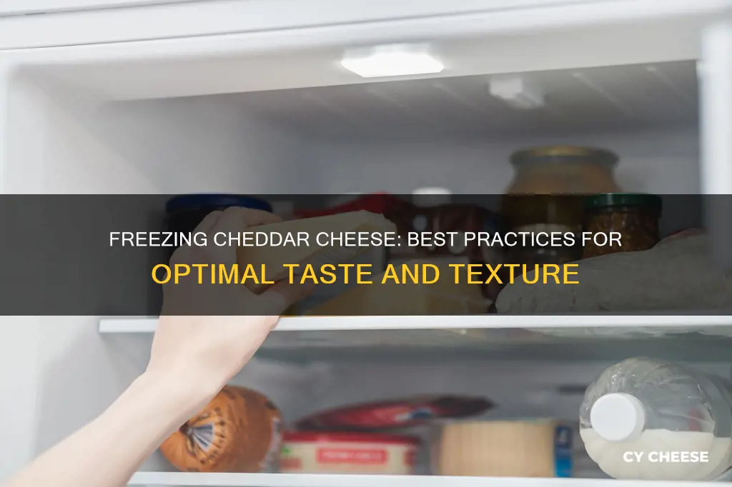 what is the best way to freeze cheddar cheese