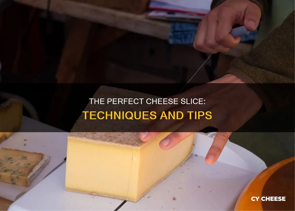 what is the best way to slice cheese